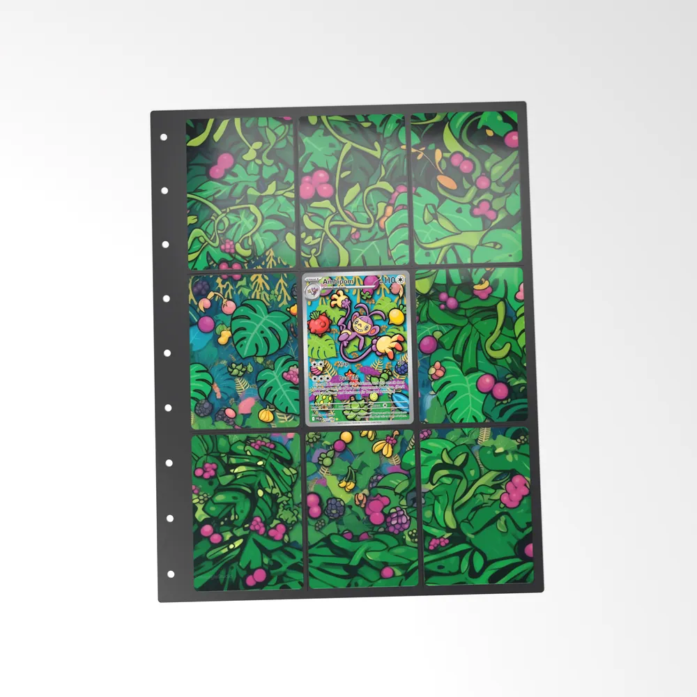 The printed Ambipom 107/94 set in a 9-pocket binder page, with the card in the centre pocket