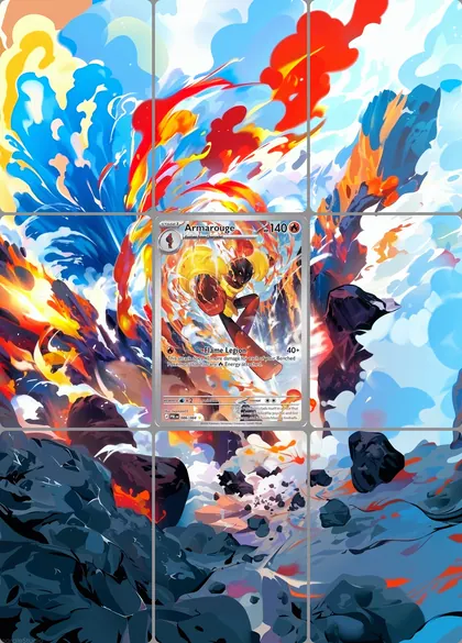 Extendas Card Armarouge Extended Binder Art: 3 Pokémon Card Designs | SmeargleStudio
