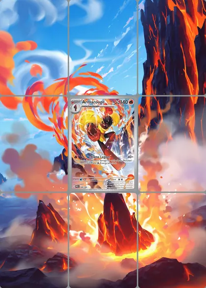 Extendas Card Armarouge Extended Binder Art: 3 Pokémon Card Designs | SmeargleStudio