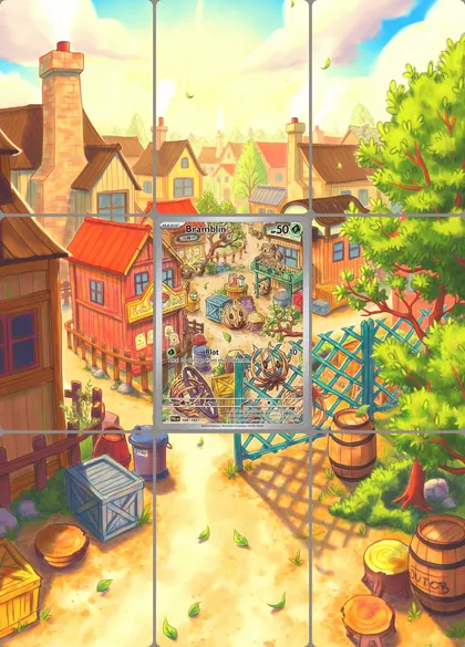 Bramblin 198/193 extended binder art