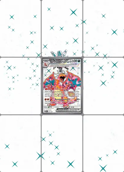 Charizard ex 215/197 extended binder art
