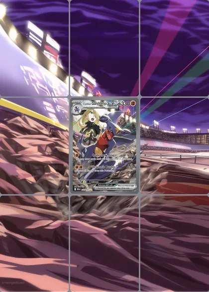 Cynthia's Garchomp ex 232/182 extended binder art