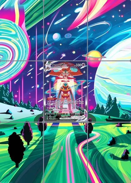 Deoxys VMAX GG45/GG70 extended binder art