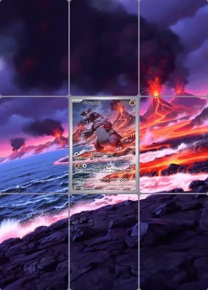 Groudon 199/182 extended binder art