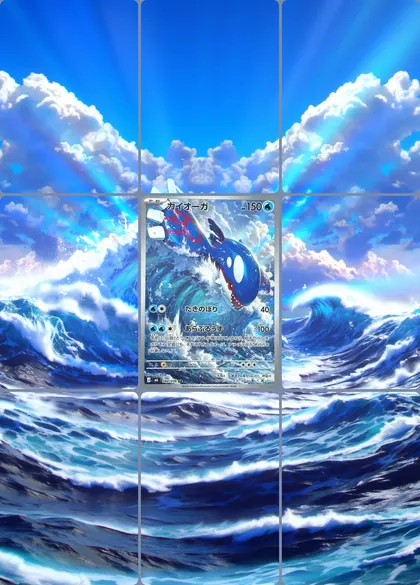 Kyogre 80/76 extended binder art