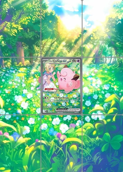 Lillie's Clefairy ex 184/159 extended binder art