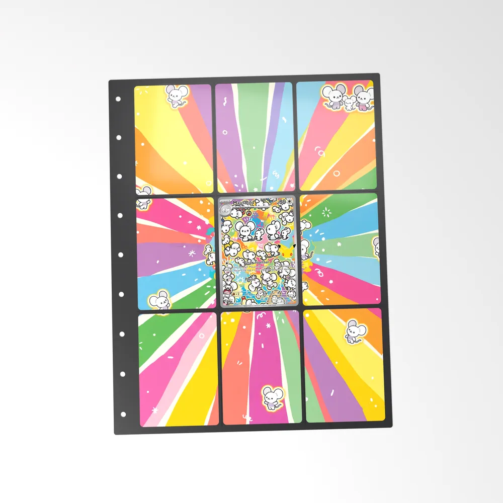 The printed Maushold 146/128 set in a 9-pocket binder page, with the card in the centre pocket
