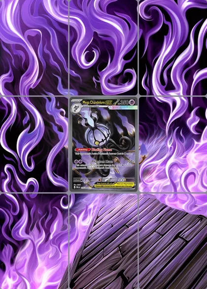 Mega Chandelure ex 115/84 extended binder art