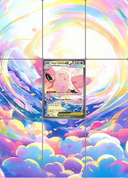 Mega Clefable ex 119/88 extended binder art