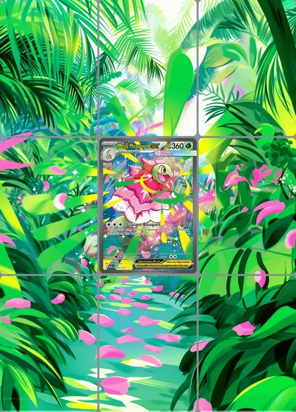Mega Meganium ex 272/217 extended binder art