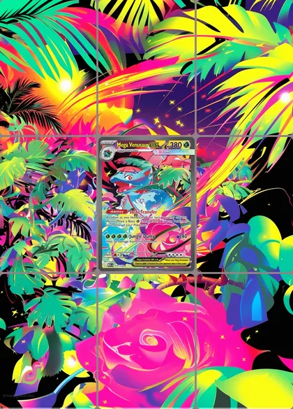 Mega Venusaur ex 177/132 extended binder art