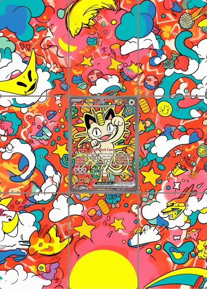 Meowth 121/88 extended binder art