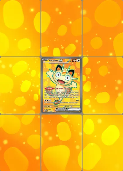 Meowth ex 107/88 extended binder art