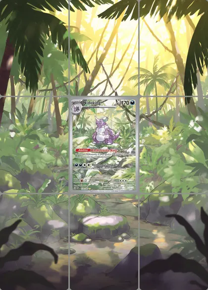 Nidoking 174/165 extended binder art