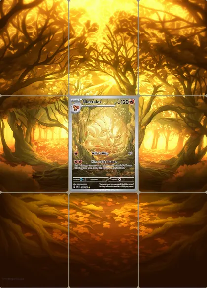 Ninetales 199/197 extended binder art