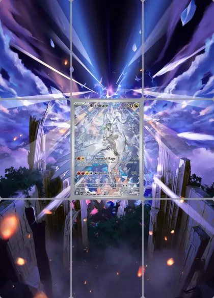 N's Reshiram 167/159 extended binder art