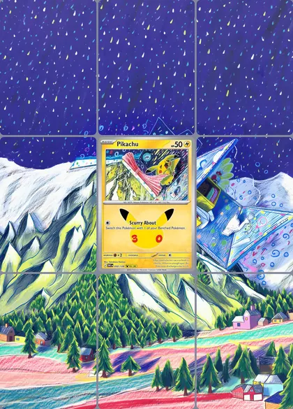 Pikachu 32/128 extended binder art