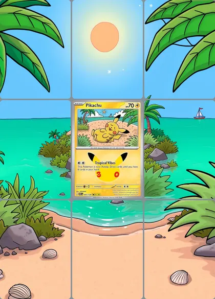 Pikachu 43/128 extended binder art