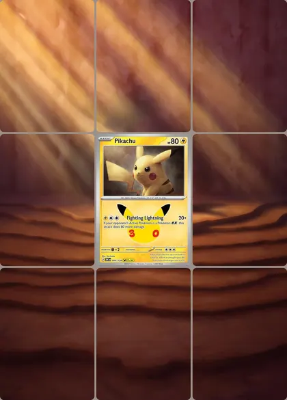 Pikachu 49/128 extended binder art