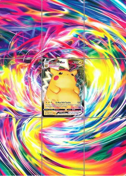 Pikachu VMAX 44/185 extended binder art