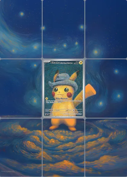 Pikachu With Grey Felt Hat 85 extended binder art