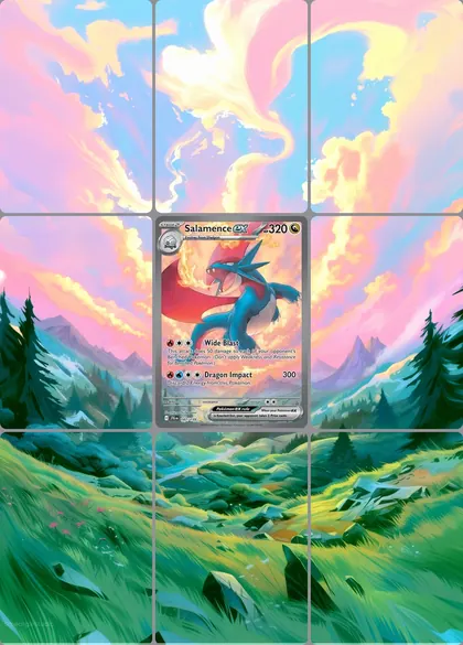 Salamence ex 187/159 extended binder art