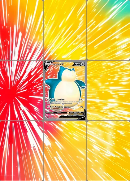 Snorlax V 197/202 extended binder art