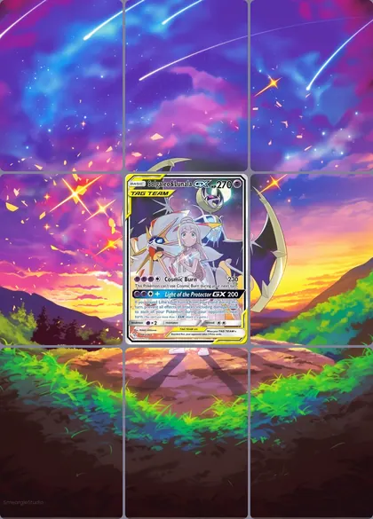 Solgaleo & Lunala GX 216/236 extended binder art