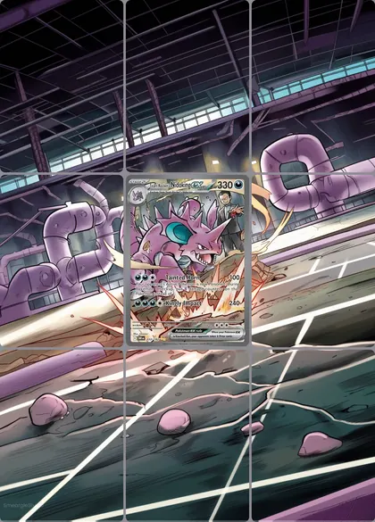 Team Rocket's Nidoking ex 233/182 extended binder art
