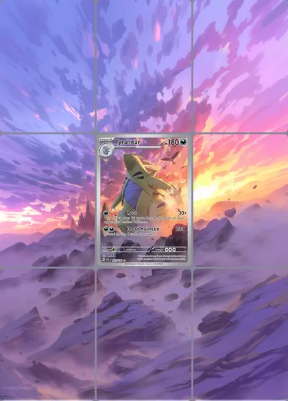 Tyranitar 222/193 extended binder art